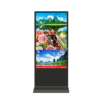 65&quot; 75&quot; 85&quot; Indoor Floor Standing Android 11 OS 4K Mall Publicidad Quiosco Digital Totem de señalización