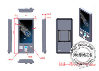 Restaurante máquina del pago del LCD del quiosco 3G 4G 5G/de la tienda de alimentación del servicio del uno mismo de 32 pulgadas