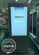 55 monitor impermeable del tótem de la publicidad del LCD de la pantalla táctil de la señalización PCAP de Digitaces de la pulgada