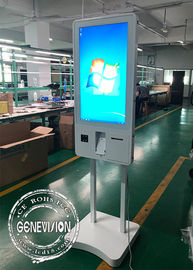 24&quot; máquina terminal del pago de la posición LCD de Windows del LCD de la pantalla táctil del uno mismo del quiosco capacitivo del servicio